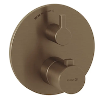 Kludi Nova Fonte - Termostatická sprchová baterie pod omítku, kartáčovaný bronz 20885N115