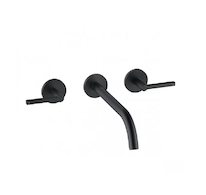 Kludi Nova Fonte - Umyvadlová baterie pod omítku, 3-otvorová instalace, matná černá 201463915