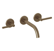 Kludi Nova Fonte - Umyvadlová baterie pod omítku, 3-otvorová instalace, s tělesem, kartáčovaný bronz 20144N115