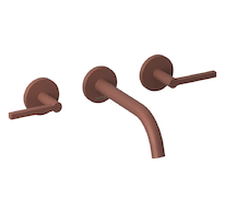 Kludi Nova Fonte - Umyvadlová baterie pod omítku, 3-otvorová instalace, s tělesem, matná cihlová 20144O515