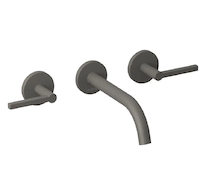 Kludi Nova Fonte - Umyvadlová baterie pod omítku, 3-otvorová instalace, s tělesem, matná šedá 20144O115