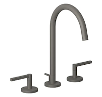 Kludi Nova Fonte - Umyvadlová baterie s výpustí, 3-otvorová instalace, matná šedá 20143O115