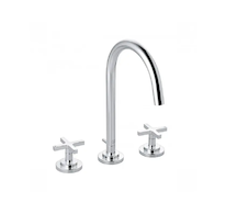 Kludi Nova Fonte - Umyvadlová baterie s výpustí a otočným výtokem, 3-otvorová instalace, chrom 201430520