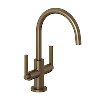 Kludi Nova Fonte - Umyvadlová baterie s výpustí, kartáčovaný bronz 20118N115