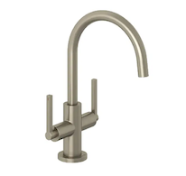 Kludi Nova Fonte - Umyvadlová baterie s výpustí, kartáčovaný nikl 20118N515