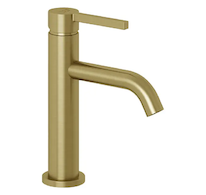 Kludi Nova Fonte - Umyvadlová baterie s výpustí Push-Open, kartáčované zlato 20266N015