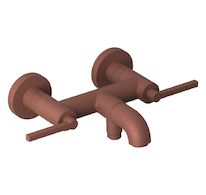 Kludi Nova Fonte - Vanová baterie, matná cihlová 20540O515