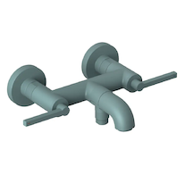 Kludi Nova Fonte - Vanová baterie, matná petrolejová 20540O315