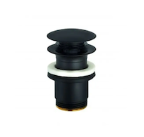 Kludi Příslušenství - Odtoková souprava Push-Open, matná černá 1042639-00