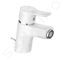Kludi Pure&Easy - Bidetová baterie s výpustí, chrom/bílá 375339165