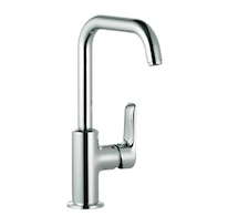 Kludi Pure&Solid - Umyvadlová baterie s výpustí a otočným výtokem, chrom 340250575