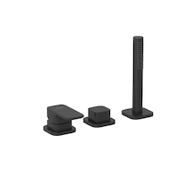 Kludi Renon - Baterie na okraj vany, 3-otvorová instalace, matná černá 424473975