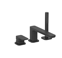 Kludi Renon - Baterie na okraj vany, 3-otvorová instalace, matná černá 424483975