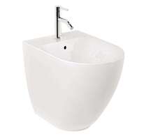 Kludi Resa D - Stojící bidet, otvor pro baterii, lesklá bílá 24BIB0143