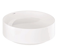 Kludi Resa R - Umyvadlo na desku, průměr 40 cm, lesklá bílá 58CW1043