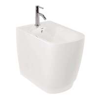 Kludi Resa S - Stojící bidet, otvor pro baterii, lesklá bílá 27BIB0143