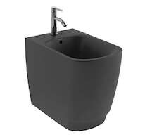 Kludi Resa S - Stojící bidet, otvor pro baterii, matná černá 27BIB0139