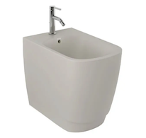 Kludi Resa S - Stojící bidet, otvor pro baterii, matná písečně šedá 27BIB01O2