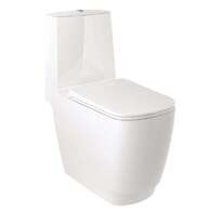 Kludi Resa S - WC kombi mísa, spodní odpad, Rimless, Spiralflush, lesklá bílá 27WCB0243