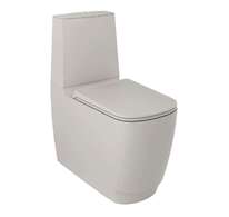 Kludi Resa S - WC kombi mísa, vario odpad, Rimless, Spiralflush, matná písečně šedá 27WCB01O2