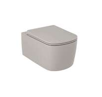 Kludi Resa S - Závěsné WC, Rimless, Spiralflush, matná písečně šedá 27WCW01O2