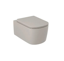 Kludi Resa S - Závěsné WC, Rimless, Spiralflush, matná písečně šedá 27WCW01O2