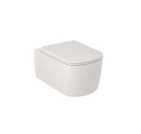 Kludi Resa S - Závěsné WC se sedátkem SoftClose, Rimless, Spiralflush, matná bílá 27WCSET53