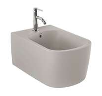 Kludi Resa S - Závěsný bidet, otvor pro baterii, matná písečně šedá 27BIW01O2