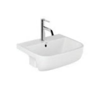 Kludi Resa - Umývátko 42x35 cm, s přepadem, otvor pro baterii, lesklá bílá 57W0243