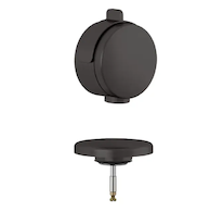 Kludi Rotexa - Vrchní sada k vanové odtokové a přepadové soupravě s napouštěním, broušený Gunmetal 71826N2-00