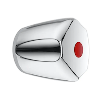 Kludi Standard - Ovládací rukojeť, teplá voda, chrom 7542205-00
