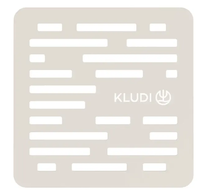 Kludi Terra - Mřížka, 13x13 cm, matná světle šedá 21094O2-00