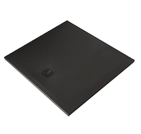 Kludi Terra - Sprchová vanička 100x100 cm, matná černá 08DW1839