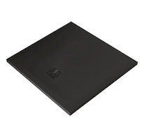 Kludi Terra - Sprchová vanička 80x80 cm, matná černá 08DW0939