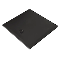Kludi Terra - Sprchová vanička 90x90 cm, matná černá 09DW0939