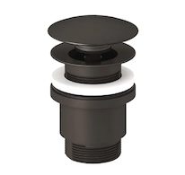 Kludi  - Umyvadlová výpusť, Push-Open, broušený Gunmetal 10426N2-00