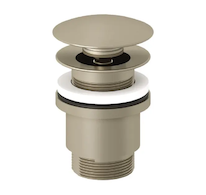 Kludi  - Umyvadlová výpusť, Push-Open, kartáčovaný nikl 10426N5-00