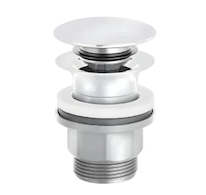 Kludi  - Umyvadlová výpusť, Push-Open, matná bílá 1042653-00