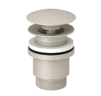 Kludi  - Umyvadlová výpusť, Push-Open, matná světle šedá 10426O2-00