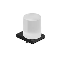 Kludi Vela C - Dávkovač mýdla s držákem, sklo/matná černá 3197639