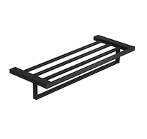 Kludi Vela C - Držák ručníku s poličkou, délka 60 cm, matná černá 3198939