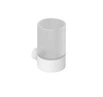 Kludi Vela R - Držák kartáčků a pasty, sklo/matná bílá 5897553