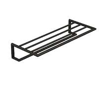 Kludi Vela R - Držák ručníku s poličkou, délka 62 cm, broušený Gunmetal 58989N2