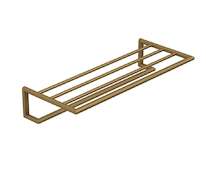 Kludi Vela R - Držák ručníku s poličkou, délka 62 cm, kartáčovaný bronz 58989N1