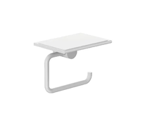 Kludi Vela R - Držák toaletního papíru s poličkou, matná bílá 5897153