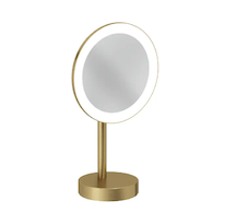 Kludi Vela R - Kosmetické zrcátko s LED osvětlením, kartáčované zlato 58995N0F