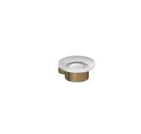 Kludi Vela R - Mýdlenka s držákem, sklo/kartáčovaný bronz 58985N1