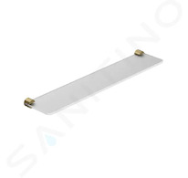 Kludi Vela R - Polička, délka 60 cm, sklo/kartáčované zlato 58973N0