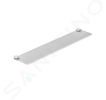 Kludi Vela R - Polička, délka 60 cm, sklo/matná bílá 5897353
