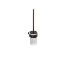 Kludi Vela R - WC štětka nástěnná s držákem, sklo/broušený Gunmetal 58974N2